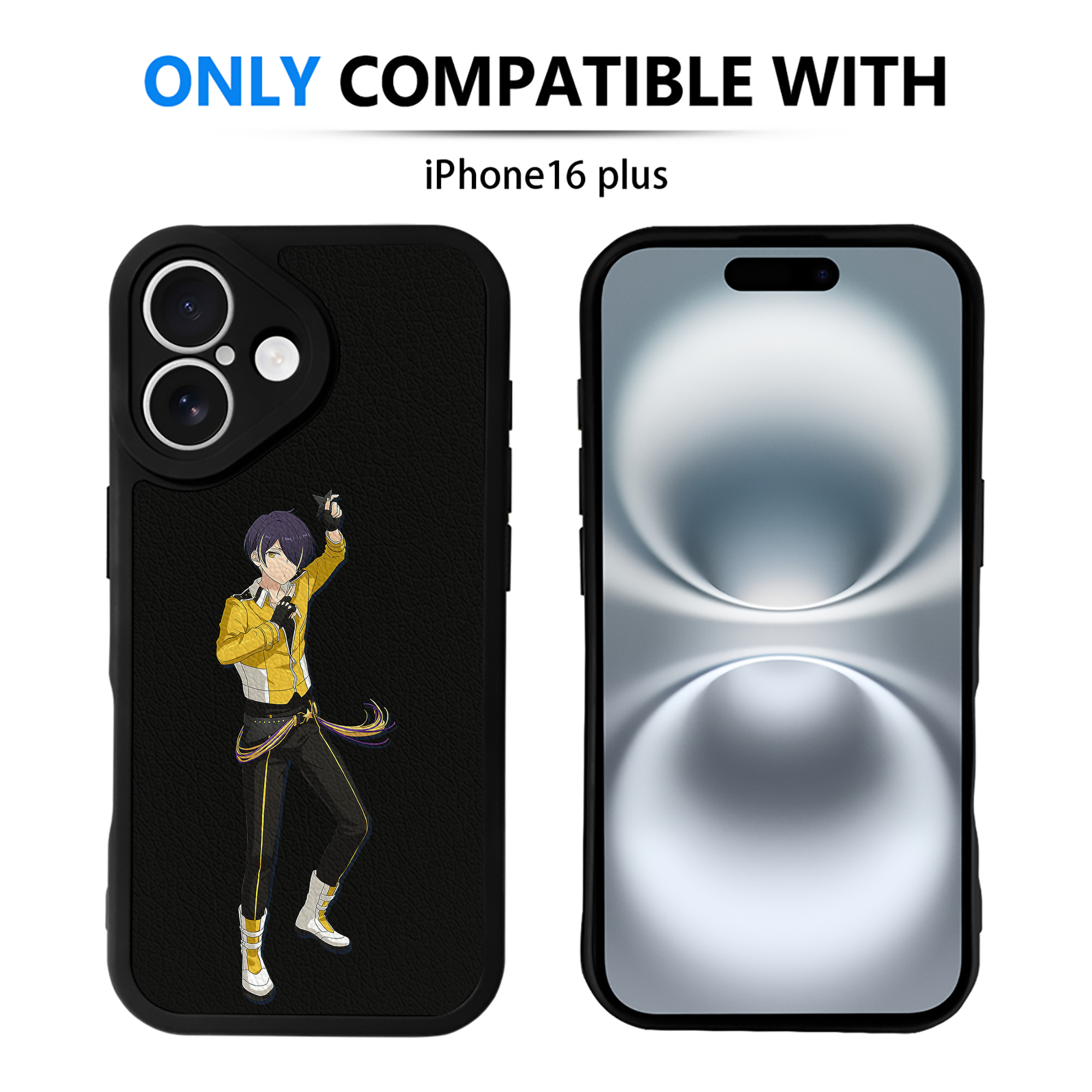 （画像用） あんさんぶるスターズ! Ensemble Stars 【iPhone 16シリーズ対応】シリコンスマホケース（レザー調） 材質：シリコン